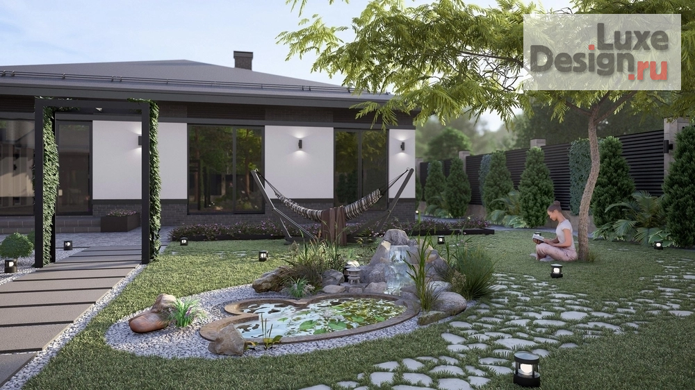 Ландшафтный дизайн "Дом и ландшафт. Для заказа дизайн-проекта звоните или пишите: +7 (919) 199-01-43" (фото 15)