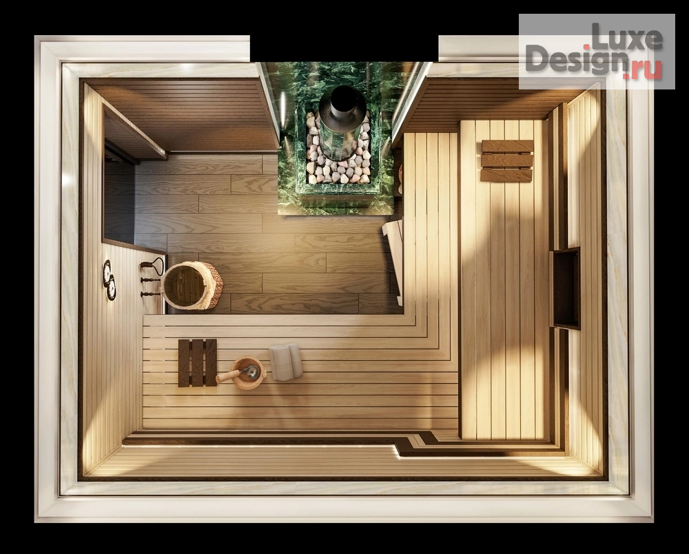 Дизайн интерьера бани "Парилка. Для заказа дизайн-проекта звоните или пишите: +7 (919) 199-01-43" (фото 9)