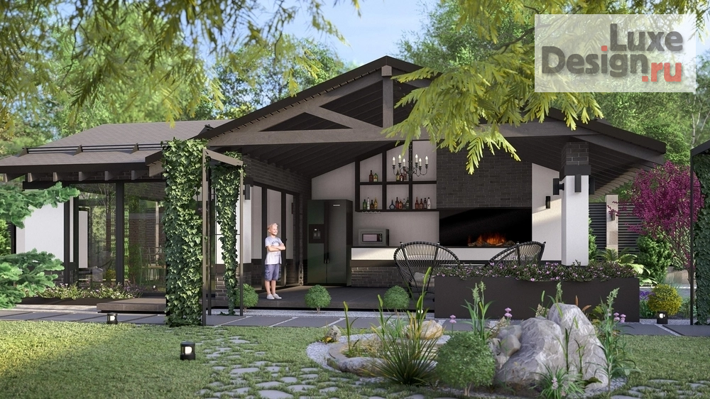 Ландшафтный дизайн "Дом и ландшафт. Для заказа дизайн-проекта звоните или пишите: +7 (919) 199-01-43" (фото 6)