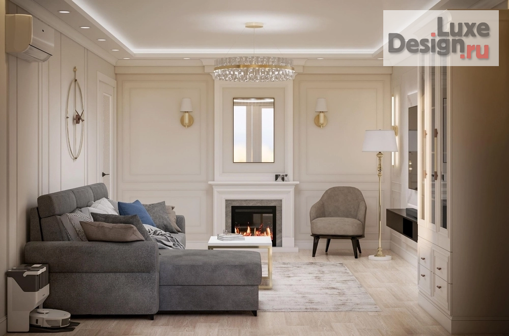 Дизайн интерьера гостиной "Дизайн интерьера гостиной в современном стиле. Для заказа дизайн-проекта звоните или пишите: +7 (919) 199-01-43" (фото 6)