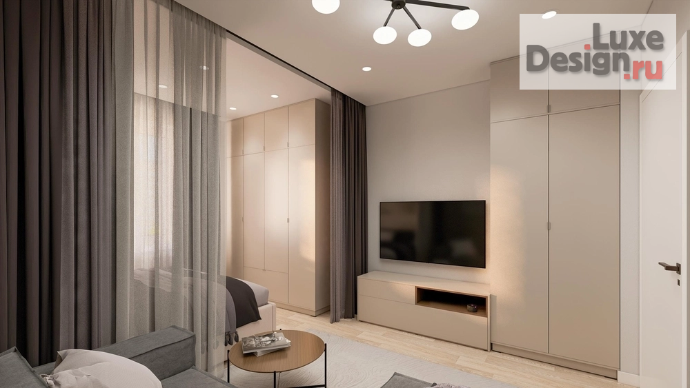 Дизайн интерьера однокомнатной квартиры "Интерьер типовой квартиры" (фото 6)