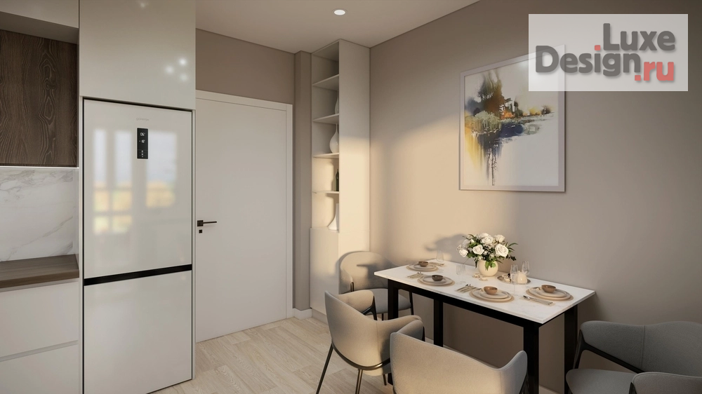 Дизайн интерьера однокомнатной квартиры "Интерьер типовой квартиры" (фото 11)