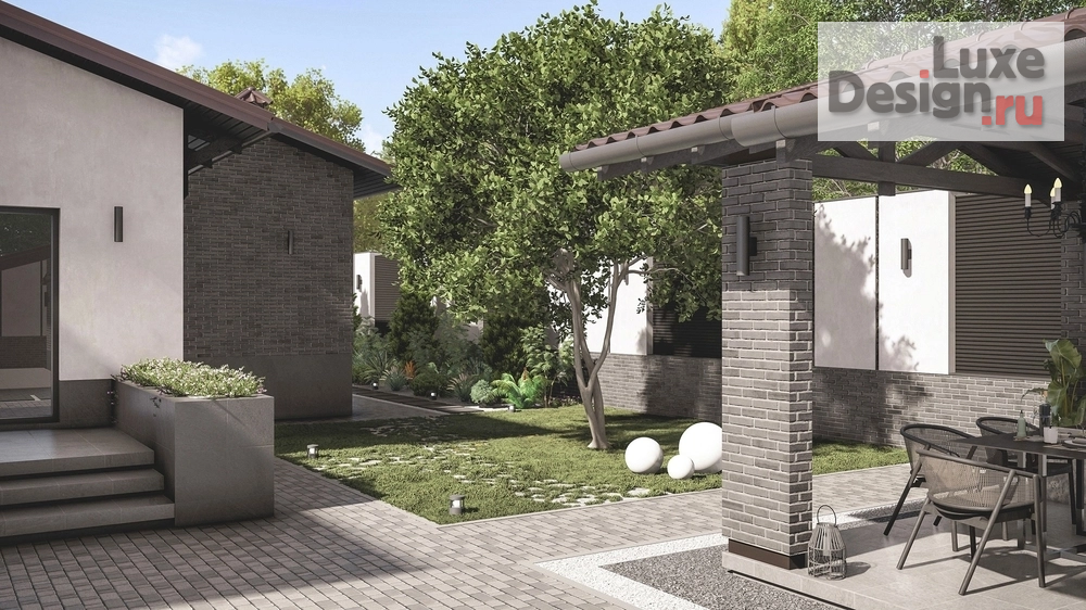 Частная архитектура "Фасад и благоустройство  частного дома. Для заказа дизайн-проекта звоните или пишите: +7 (919) 199-01-43" (фото 7)