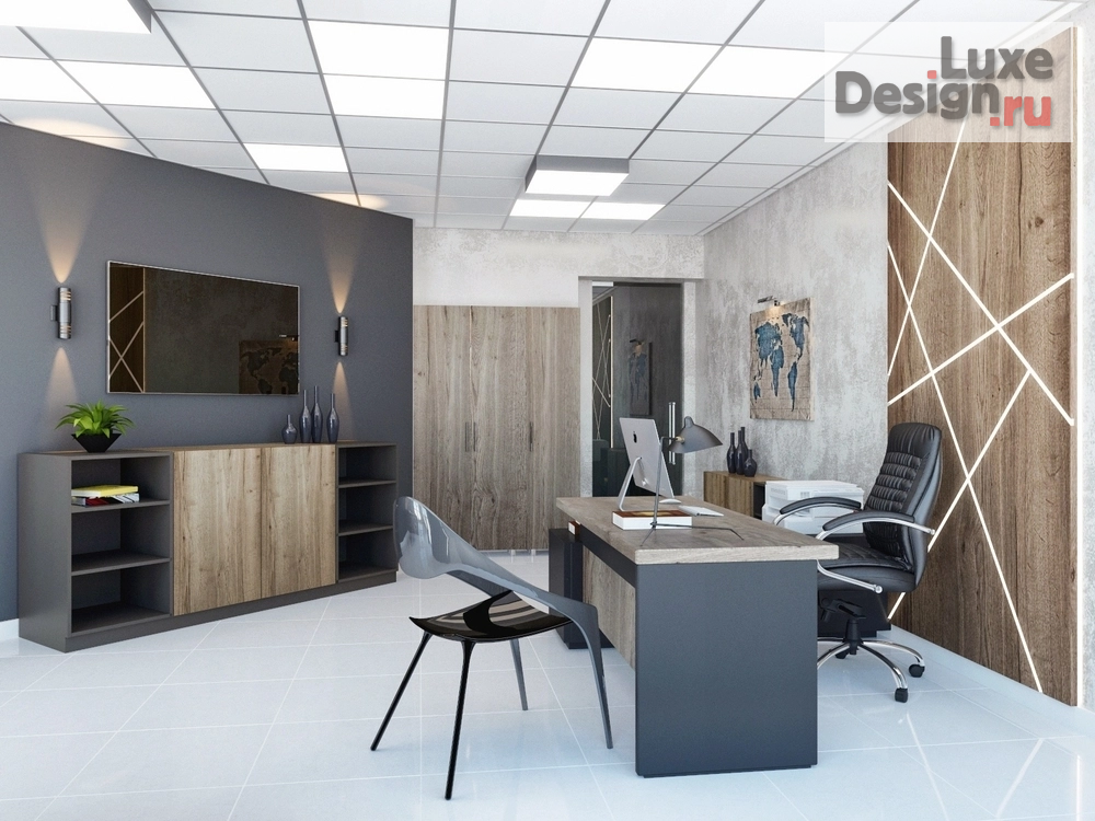 Дизайн интерьера офиса "Офис. Для заказа дизайн-проекта звоните или пишите: +7 (919) 199-01-43" (фото 3)