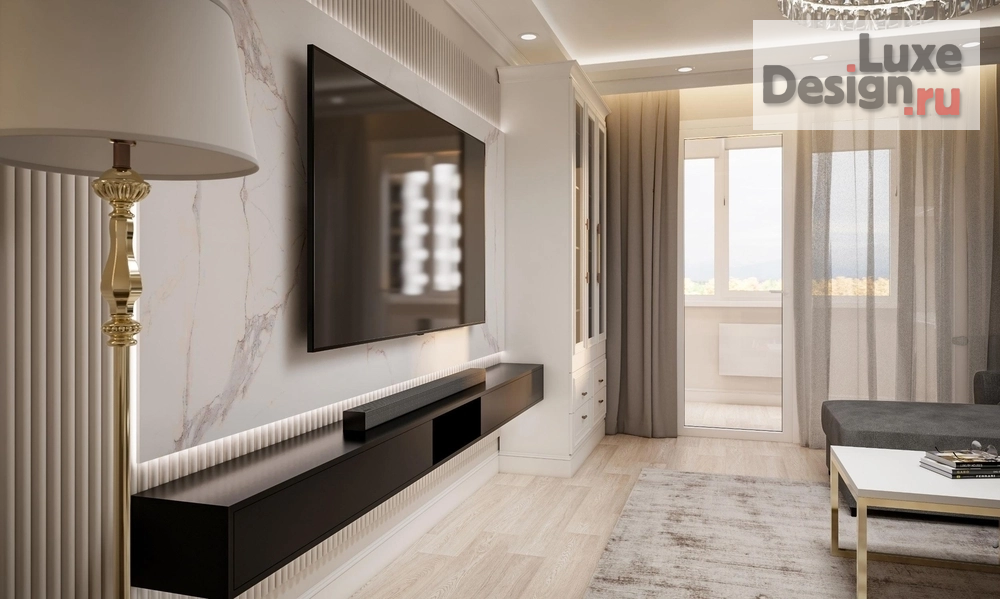 Дизайн интерьера гостиной "Дизайн интерьера гостиной в современном стиле. Для заказа дизайн-проекта звоните или пишите: +7 (919) 199-01-43" (фото 5)