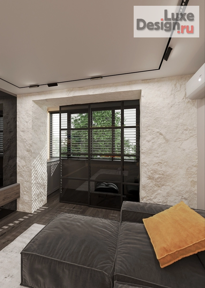 Дизайн интерьера однокомнатной квартиры "Дизайн интерьера квартиры. Для заказа дизайн-проекта звоните или пишите: +7 (919) 199-01-43" (фото 2)