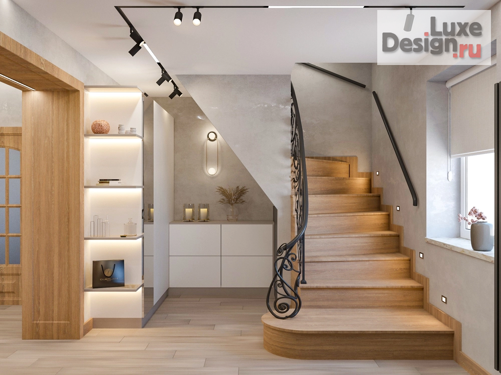 Дизайн интерьера прихожей "Холл. Для заказа дизайн-проекта звоните или пишите: +7 (919) 199-01-43" (фото 1)