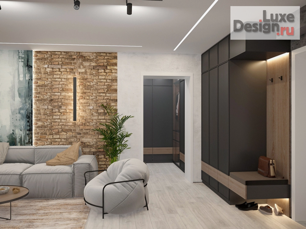 Дизайн интерьера двухкомнатной квартиры "Дизайн-проект квартиры. Для заказа дизайн-проекта звоните или пишите: +7 (919) 199-01-43" (фото 5)
