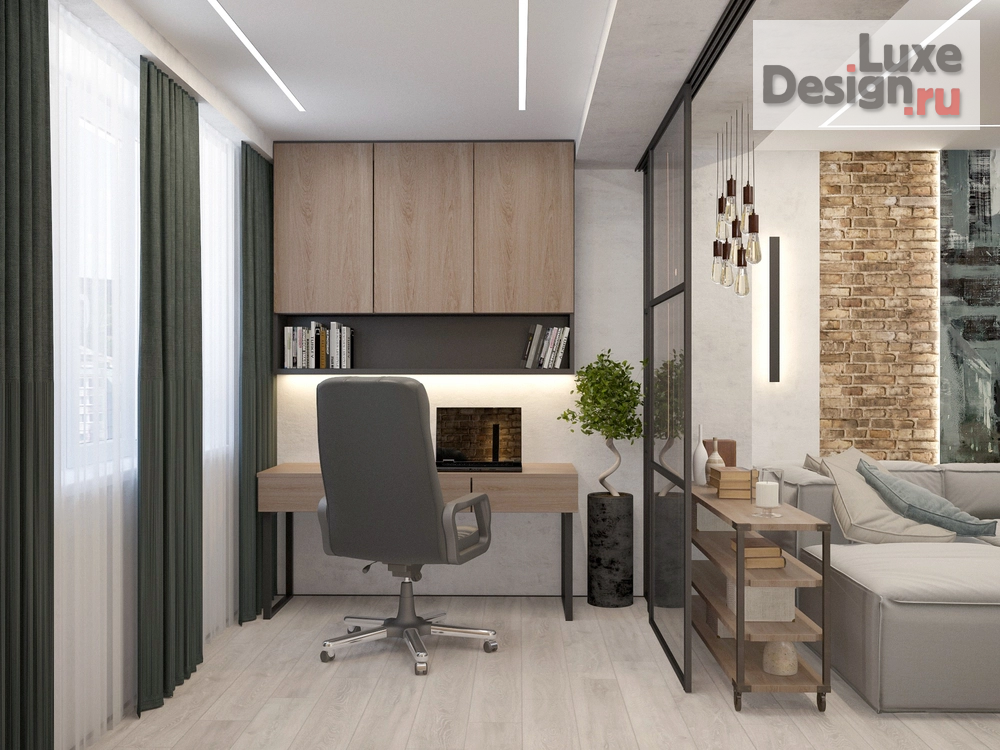 Дизайн интерьера двухкомнатной квартиры "Дизайн-проект квартиры. Для заказа дизайн-проекта звоните или пишите: +7 (919) 199-01-43" (фото 3)