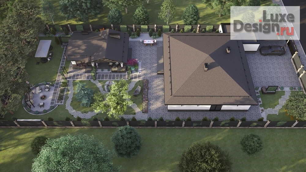 Ландшафтный дизайн "Дом и ландшафт. Для заказа дизайн-проекта звоните или пишите: +7 (919) 199-01-43" (фото 11)