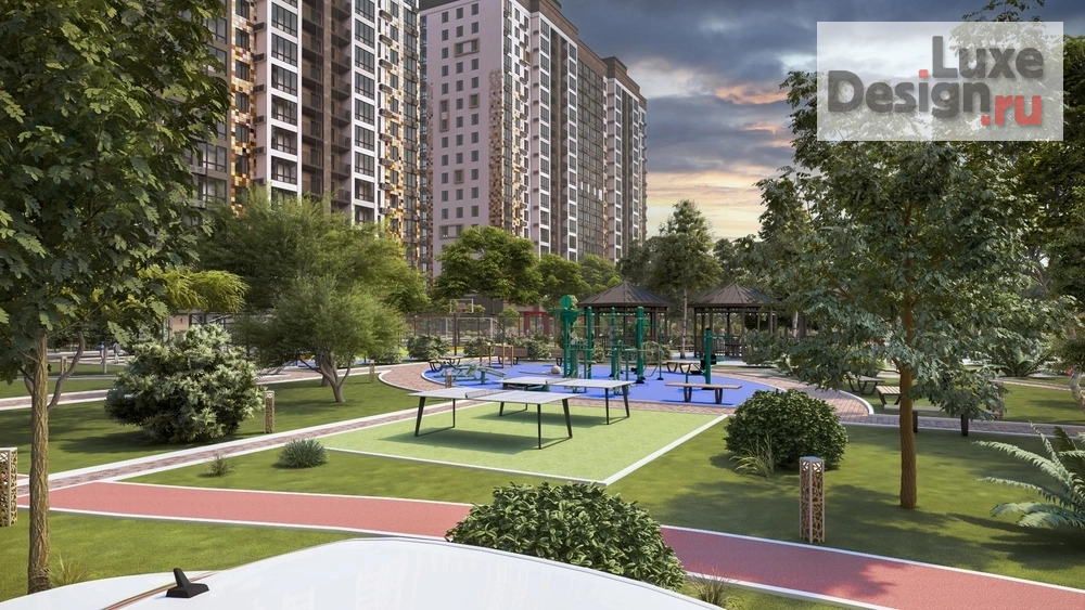 Общественная архитектура "ЖК "Цветной Бульвар" дневной вид. Для заказа дизайн-проекта звоните или пишите: +7 (919) 199-01-43" (фото 6)