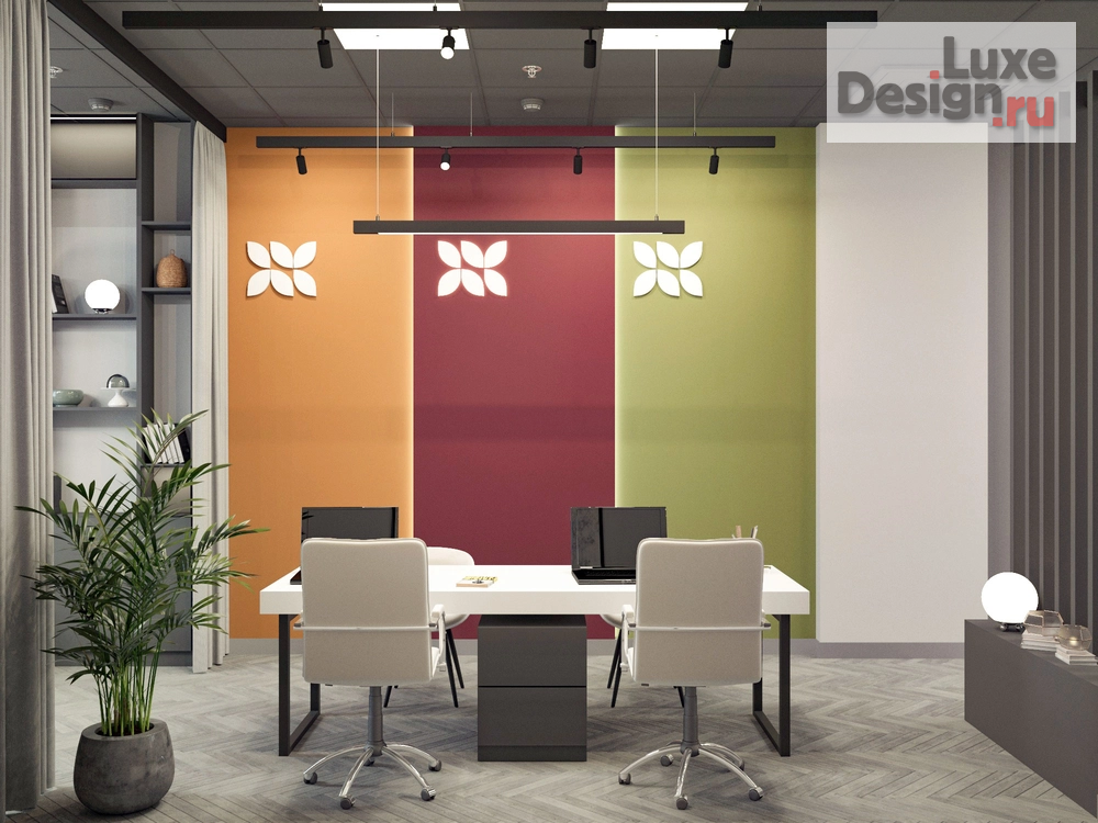 Дизайн интерьера офиса "Офис продаж "Цветной Бульвар". Для заказа дизайн-проекта звоните или пишите: +7 (919) 199-01-43" (фото 2)