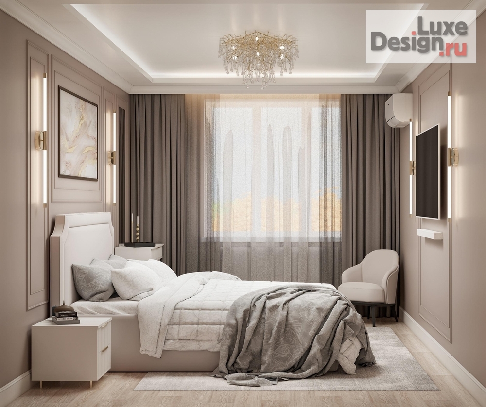 Дизайн интерьера спальни "Спальня. Для заказа дизайн-проекта звоните или пишите: +7 (919) 199-01-43" (фото 3)