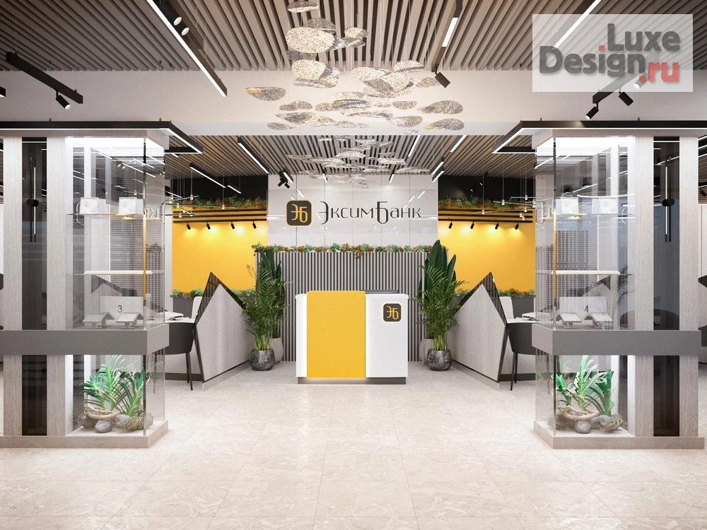 Дизайн интерьера офиса ""Эксимбанк" Для заказа дизайн-проекта звоните или пишите: +7 (919) 199-01-43" (фото 2)