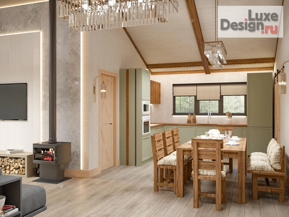 Дизайн интерьера загородного дома "Проект загородного дома. Для заказа дизайн-проекта звоните или пишите: +7 (919) 199-01-43" (фото 5)