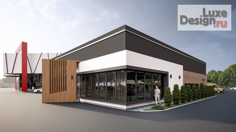 Частная архитектура "Дополнительные объекты у автоцентра. Для заказа дизайн-проекта звоните или пишите: +7 (919) 199-01-43" (фото 8)