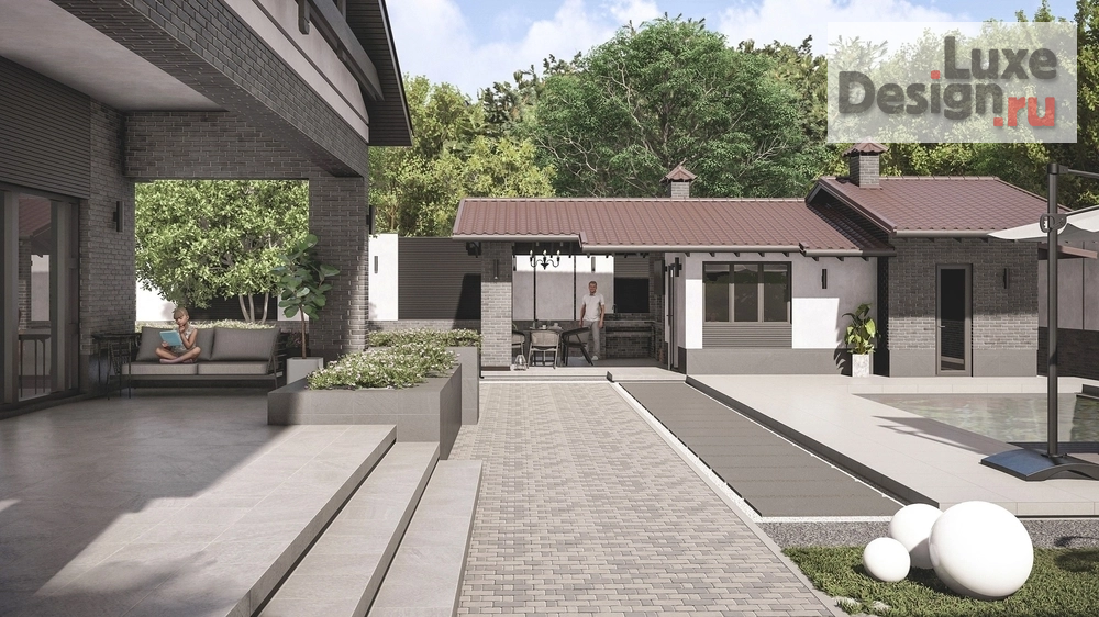 Частная архитектура "Фасад и благоустройство  частного дома. Для заказа дизайн-проекта звоните или пишите: +7 (919) 199-01-43" (фото 8)