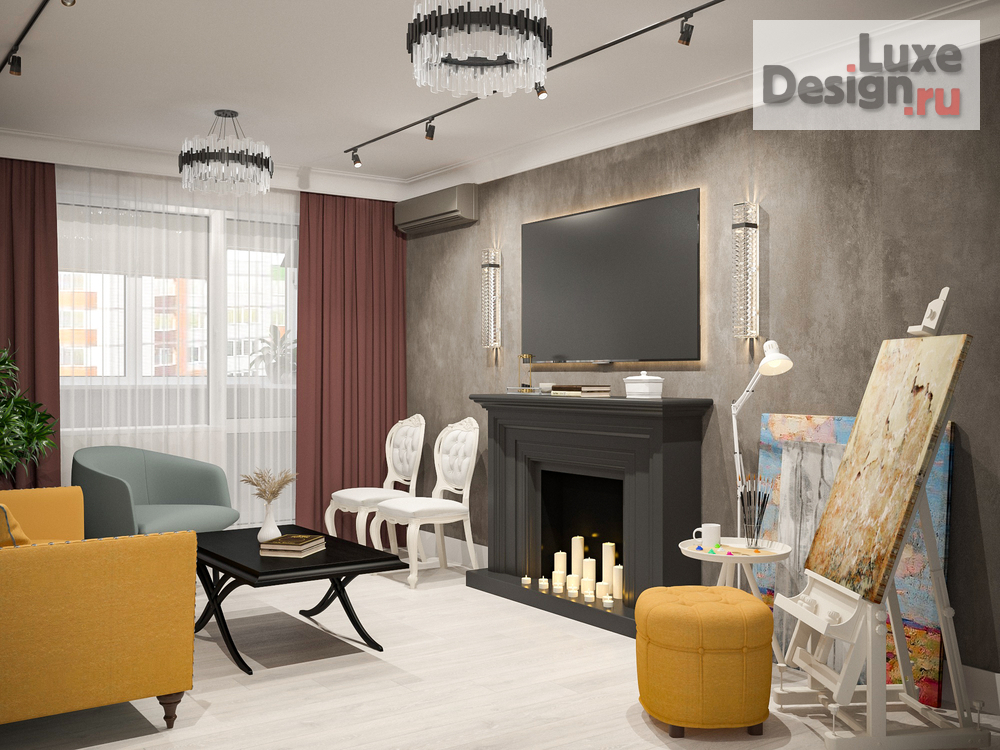 Дизайн интерьера квартиры "Дизайн интерьера квартиры. Для заказа дизайн-проекта звоните или пишите: +7 (919) 199-01-43" (фото 4)