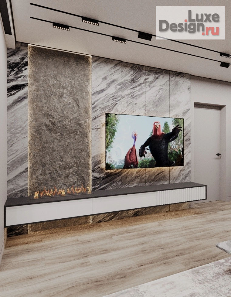 Дизайн интерьера четырехкомнатной квартиры "Дизайн интерьера  квартиры. Для заказа дизайн-проекта звоните или пишите: +7 (919) 199-01-43" (фото 1)