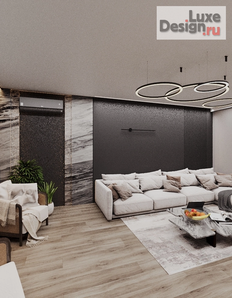 Дизайн интерьера четырехкомнатной квартиры "Дизайн интерьера  квартиры. Для заказа дизайн-проекта звоните или пишите: +7 (919) 199-01-43" (фото 4)