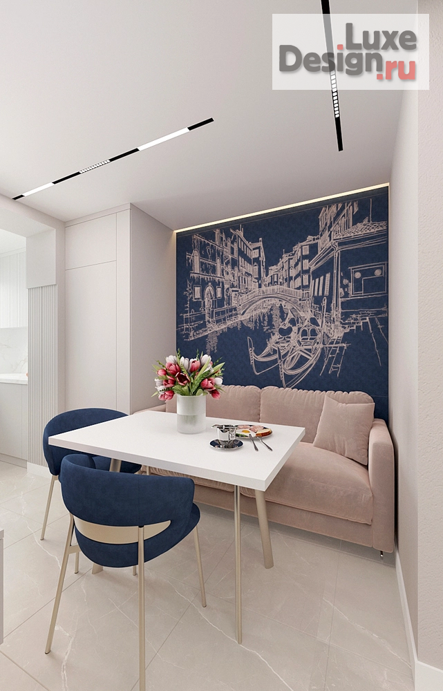 Дизайн интерьера двухкомнатной квартиры "Дизайн проект квартиры -80 м2. Для заказа дизайн-проекта звоните или пишите: +7 (919) 199-01-43" (фото 2)