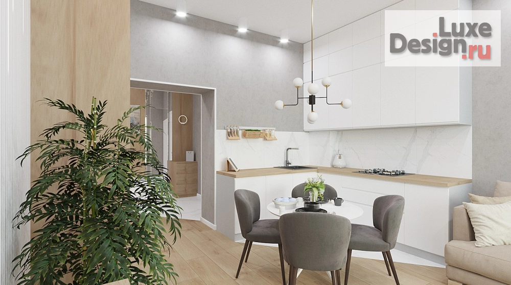 Дизайн интерьера двухкомнатной квартиры "Привелегия" (фото 6)