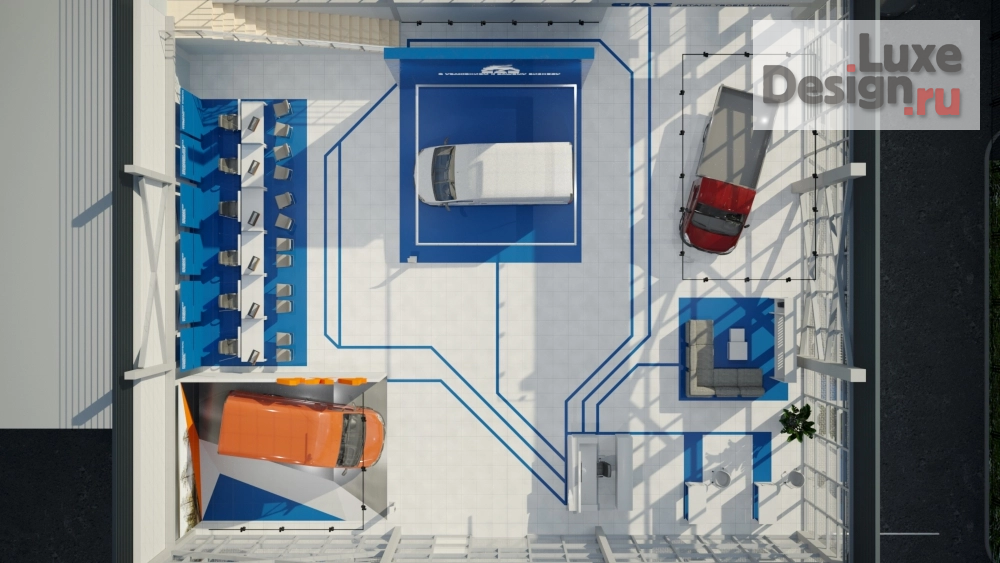 Дизайн интерьера автосалона "ДИЛЕРСКИЙ ЦЕНТР «ГАЗ»" (фото 4)