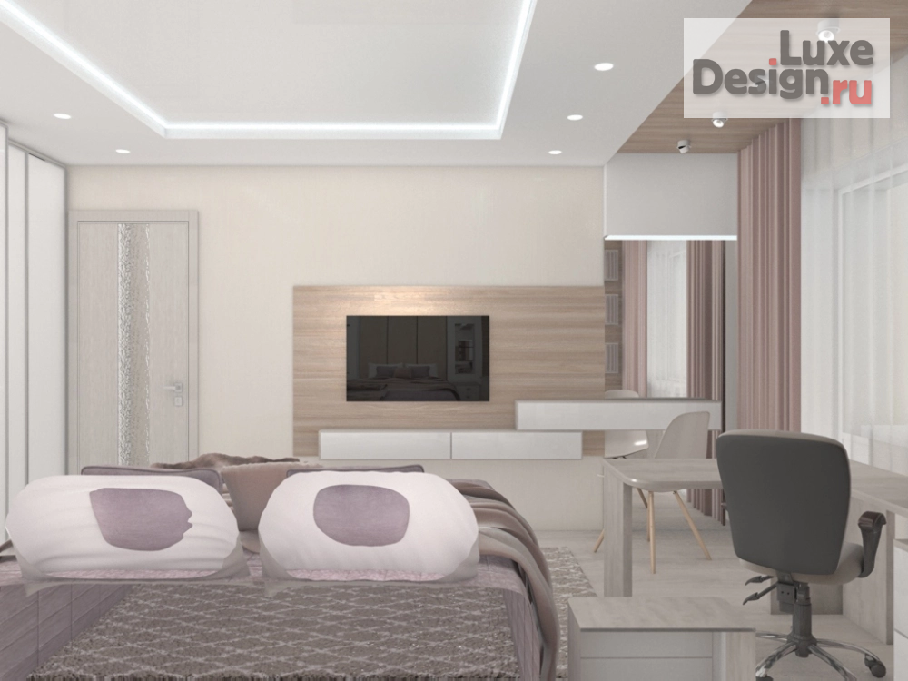 Дизайн интерьера спальни "Спальня для молодых" (фото 2)