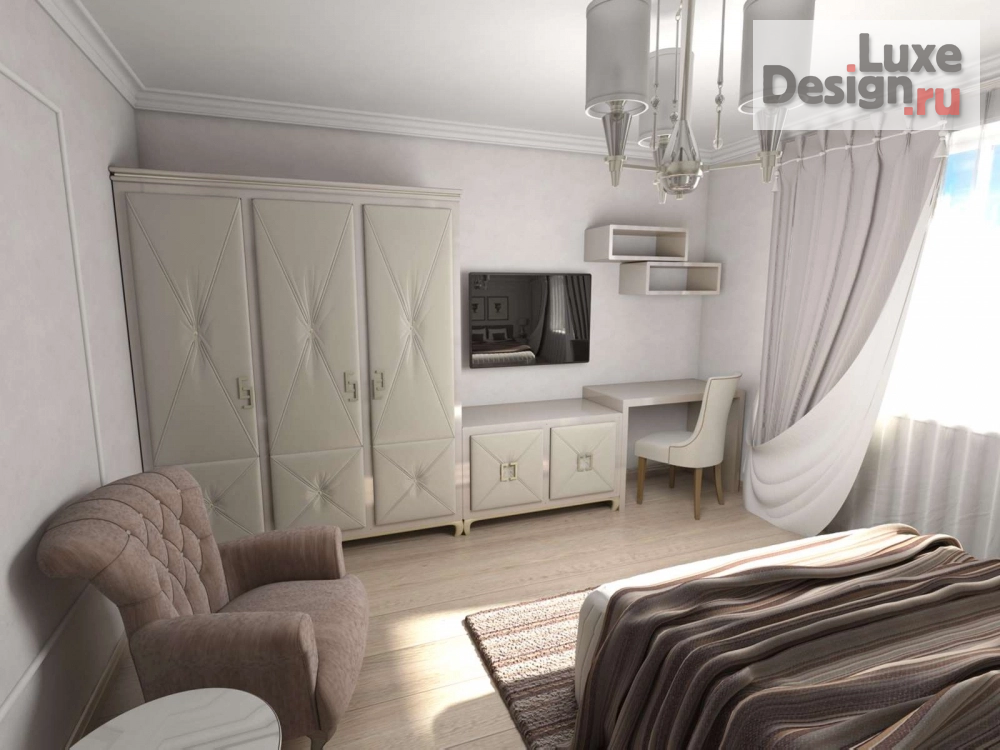 Дизайн интерьера спальни "Мужская спальня" (фото 3)