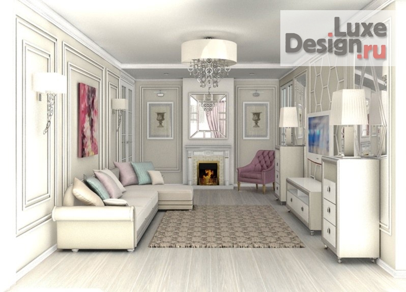Дизайн интерьера гостиной "Проект гостиной" (фото 1)