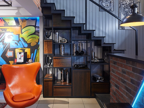 Дизайн интерьера общественного интерьера в Брянске "Лаундж зона ГЛУШИТЕЛИ 32"