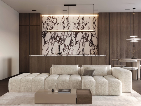 Дизайн интерьера трехкомнатной квартиры в Брянске "Квартира в ЖК Галактика"