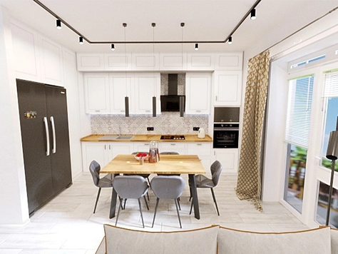 Дизайн интерьера загородного дома в Брянске "Дом у моря"