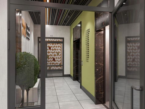 Дизайн интерьера общественной архитектуры в Брянске "Входная группа ЖК " Цветной бульвар". Для заказа дизайн-проекта звоните или пишите: +7 (919) 199-01-43"